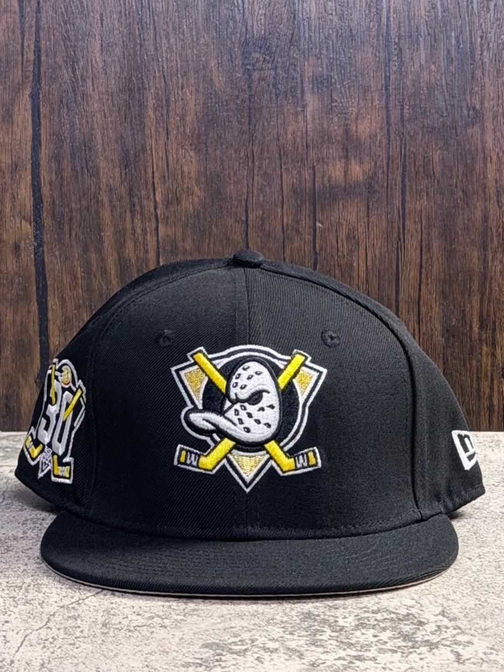 NWT New Era Anaheim Mighty Ducks 30th Anniversary 9FIFTY Snapback Hat Black OSFA